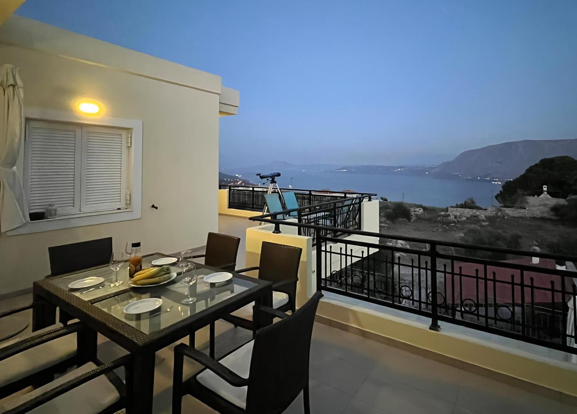 Souda Bay View With Private Pool Near Chania City Exterior foto
